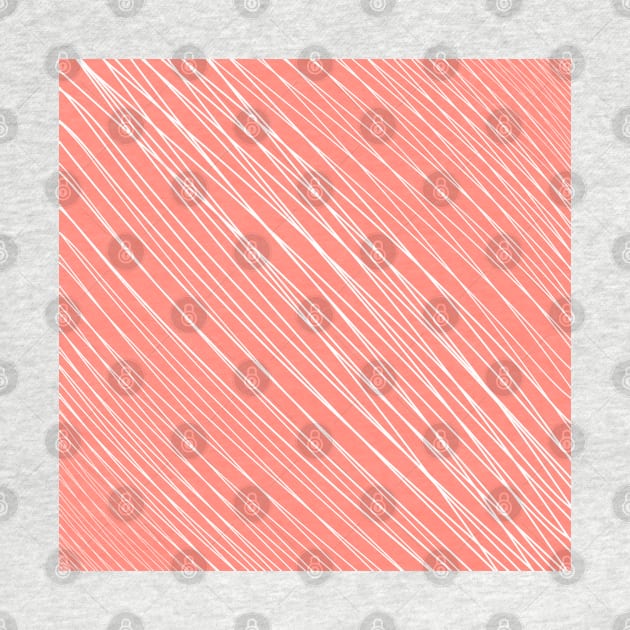 Striped-pattern, orange, white, simple, minimal, minimalist, lined-pattern, stripe, modern, trendy, basic, digital, pattern, abstract, lines, line, line-art, jewel-color, by PrintedDreams